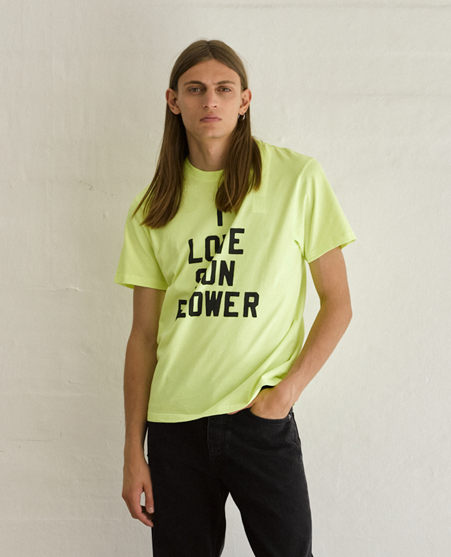 SPORT LOVE TEE . FLUO YELLOW