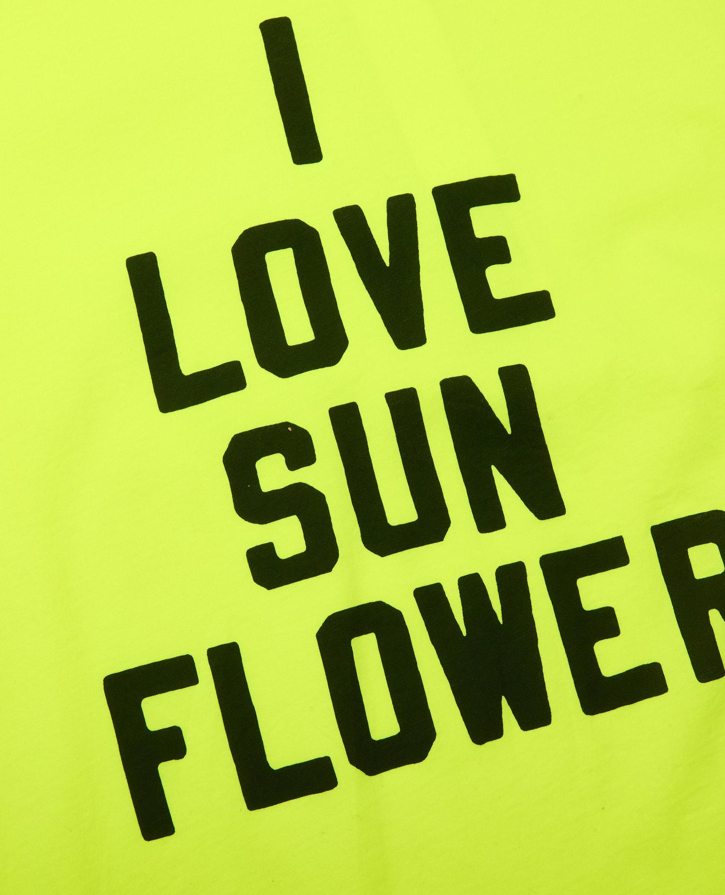 SPORT LOVE TEE . FLUO YELLOW