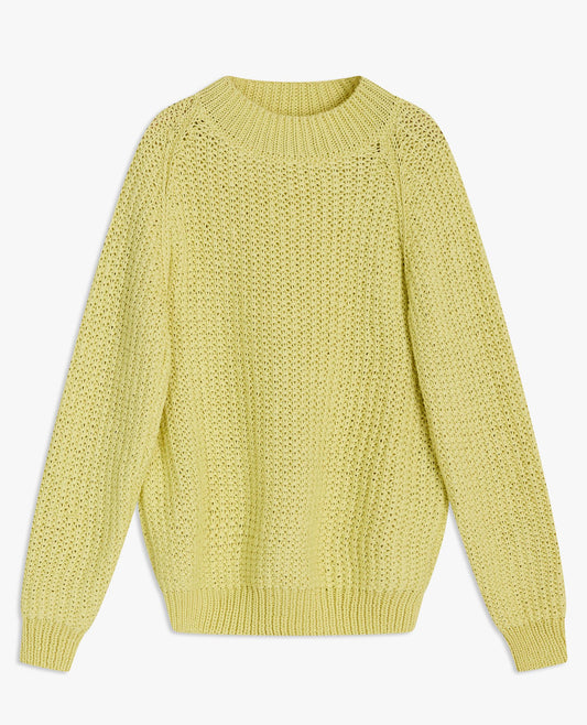 TAPE SWEATER . FADED YELLOW